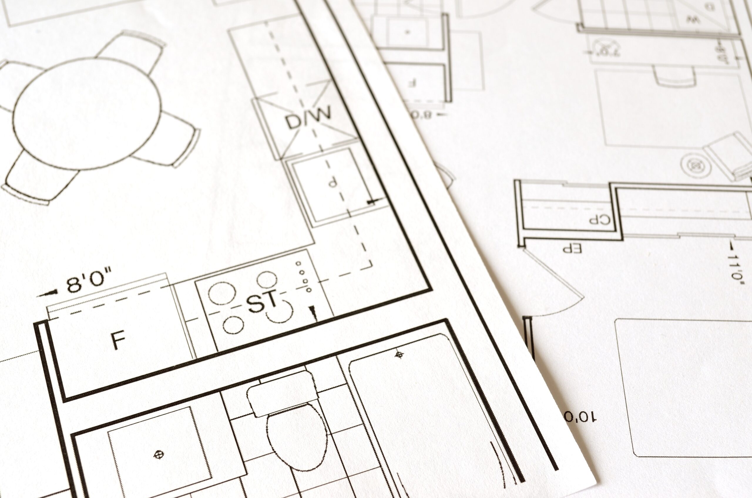 Plan de divisions et de décor intérieur