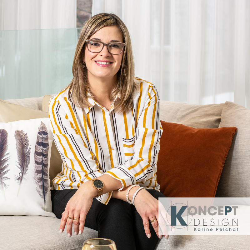 Karine Pelchat, propriétaire de Koncept Design, Designer intérieure